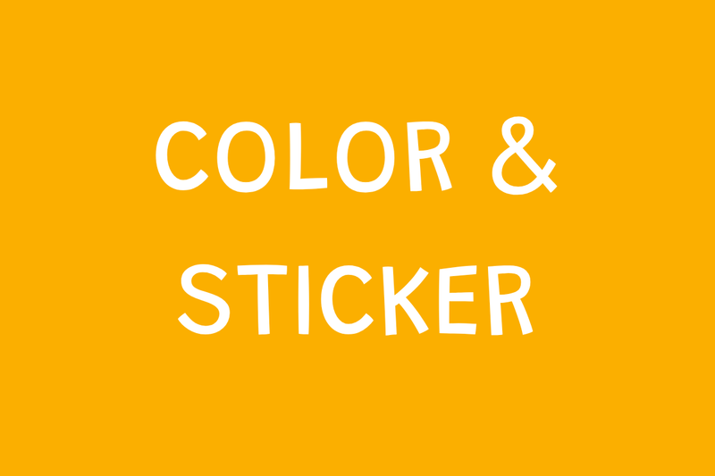 Color & Sticker Books