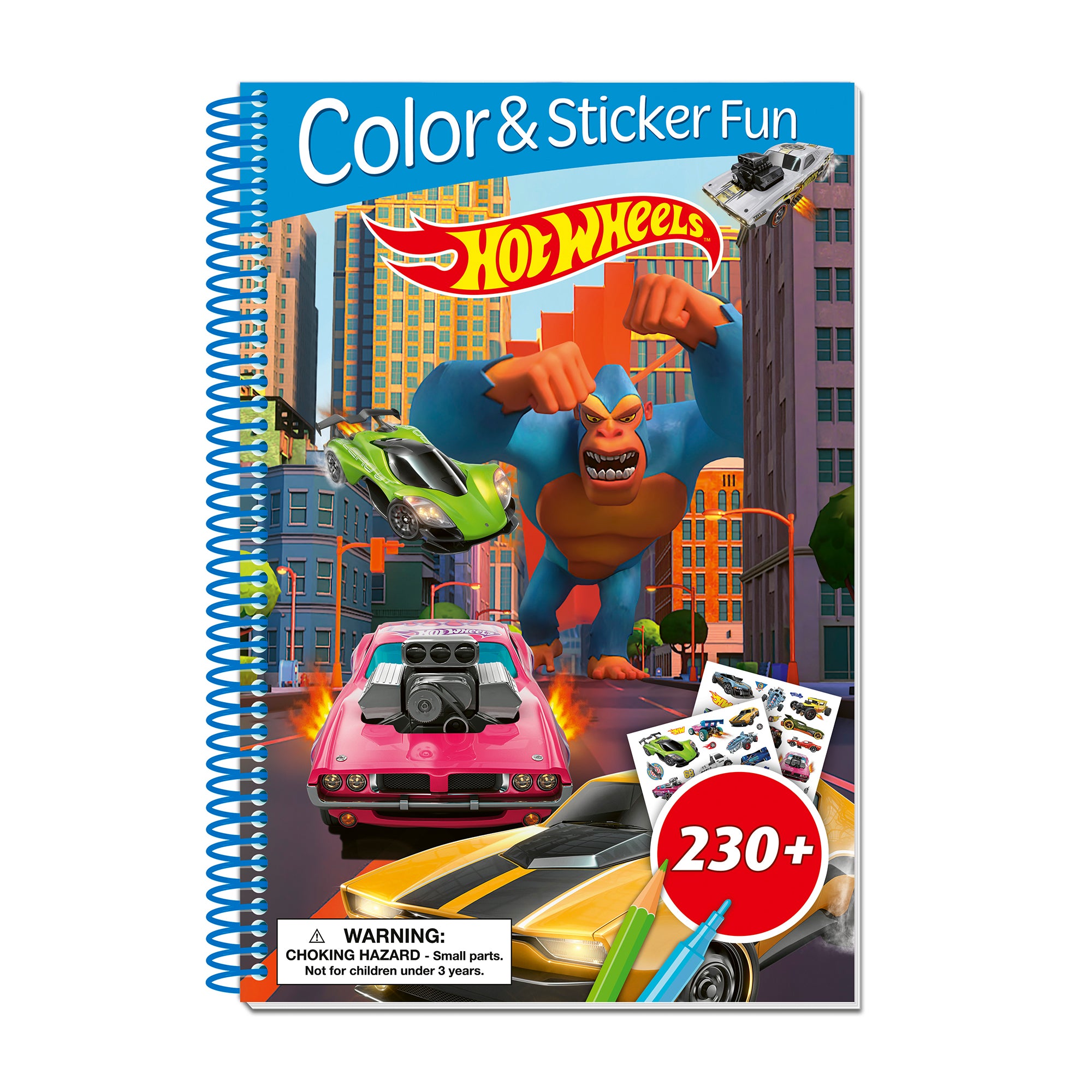 3D Color & Sticker Fun – Hot Wheels