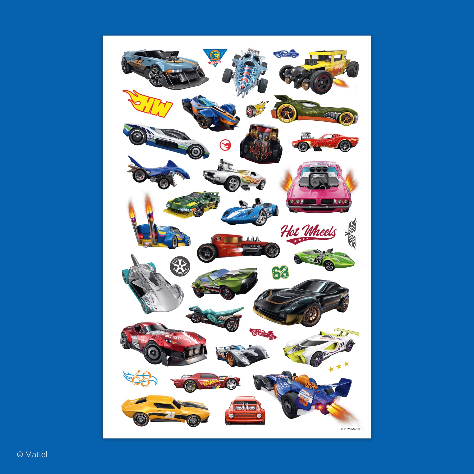 3D Color & Sticker Fun – Hot Wheels