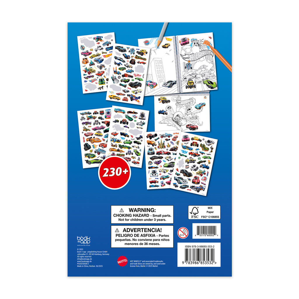 3D Color & Sticker Fun – Hot Wheels