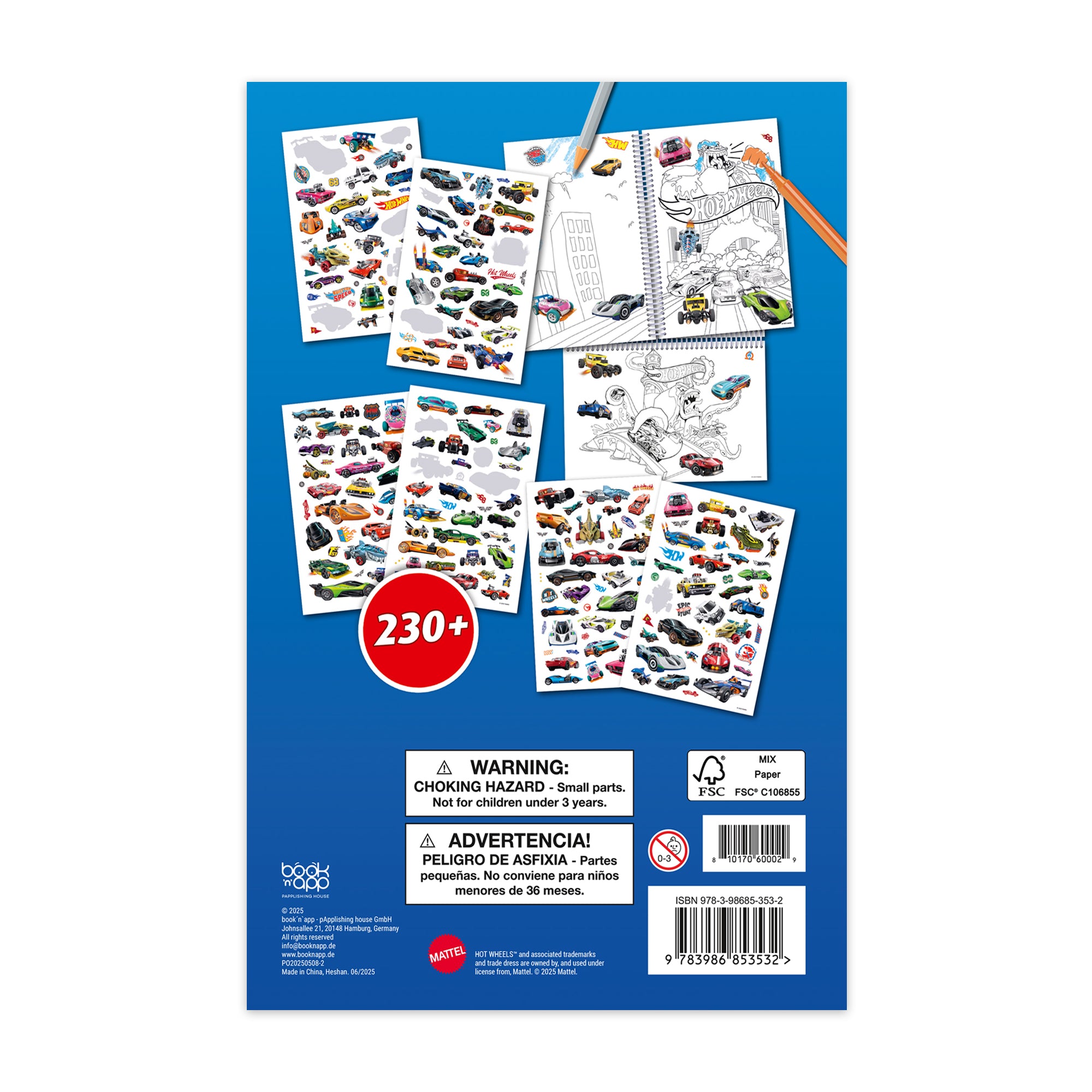 3D Color & Sticker Fun – Hot Wheels