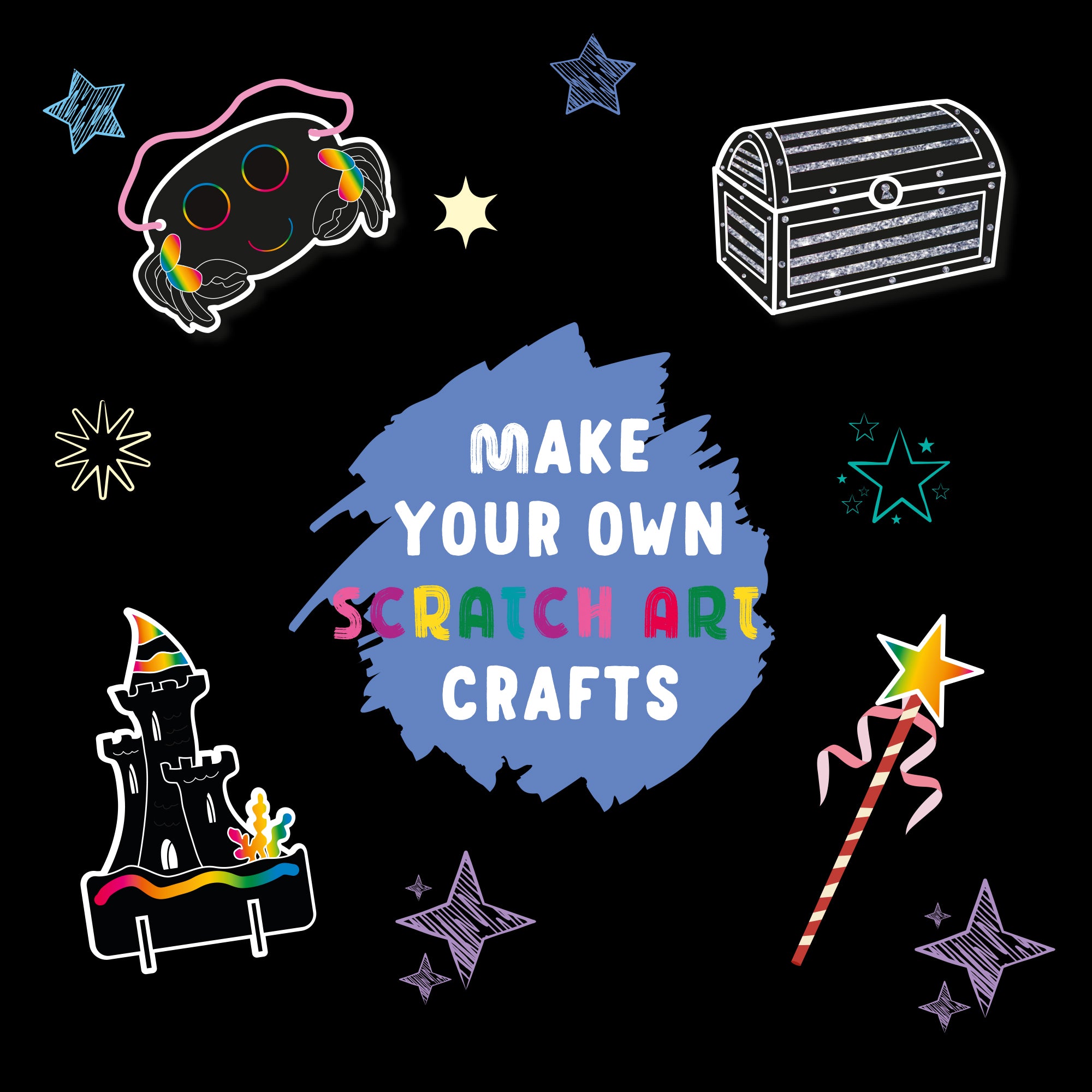Scratch & Glitter – Mermaids & Fairies