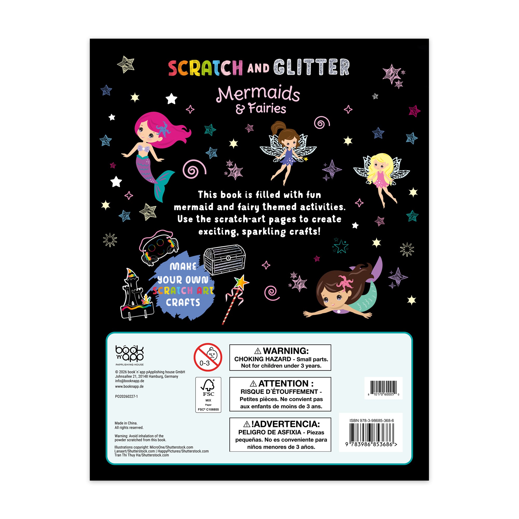 Scratch & Glitter – Mermaids & Fairies