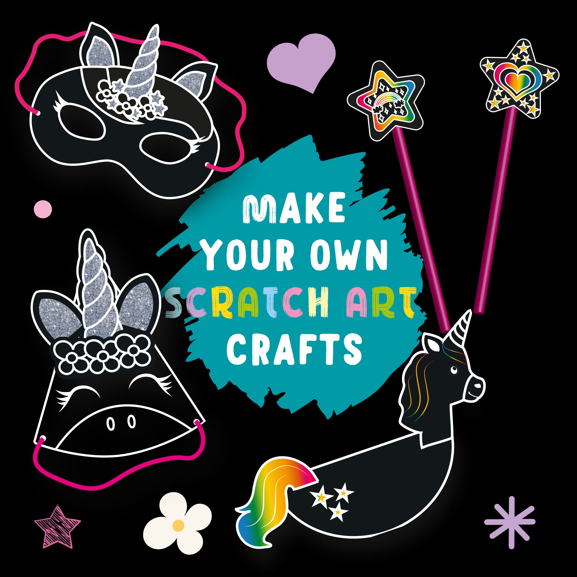 Scratch & Glitter – Unicorns