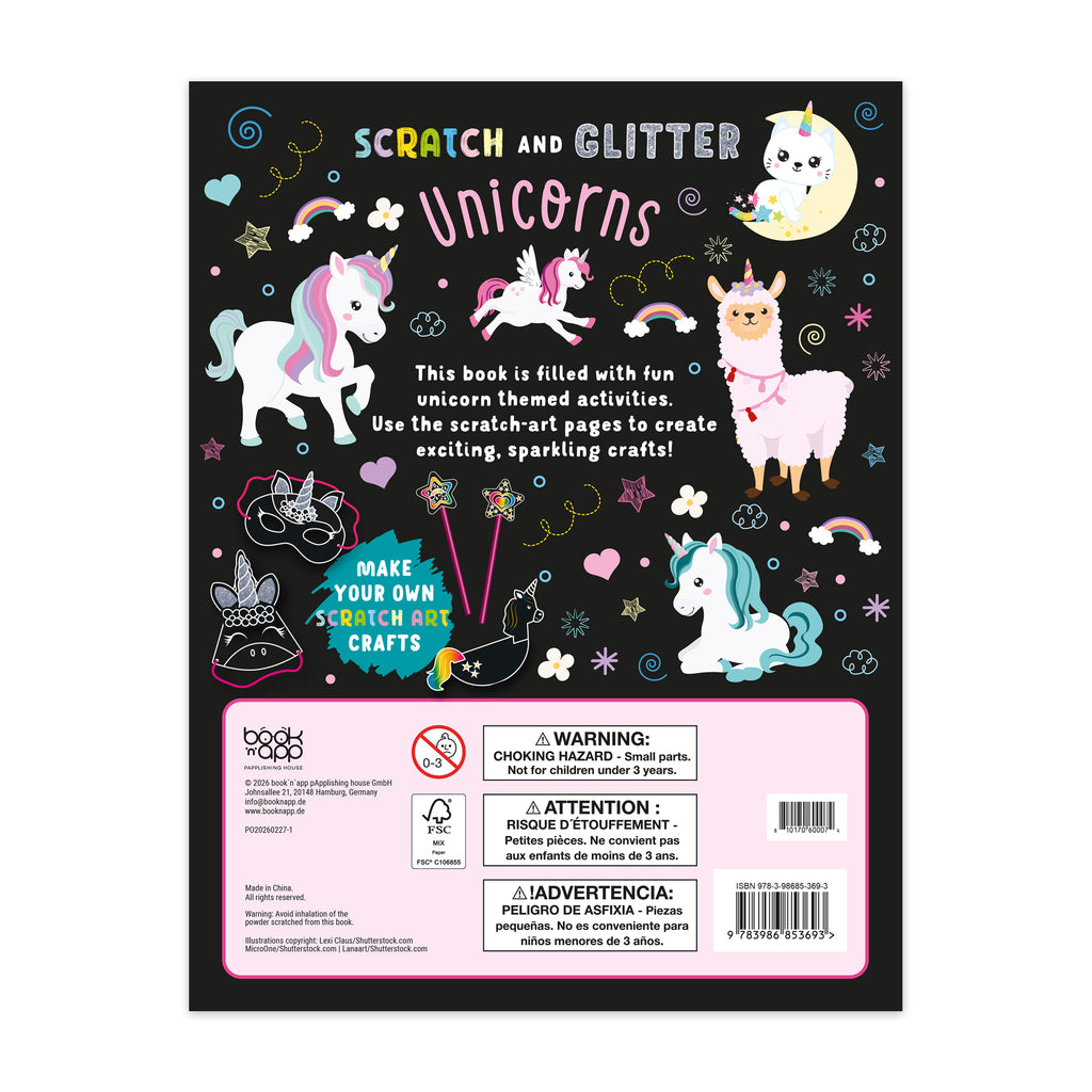 Scratch & Glitter – Unicorns