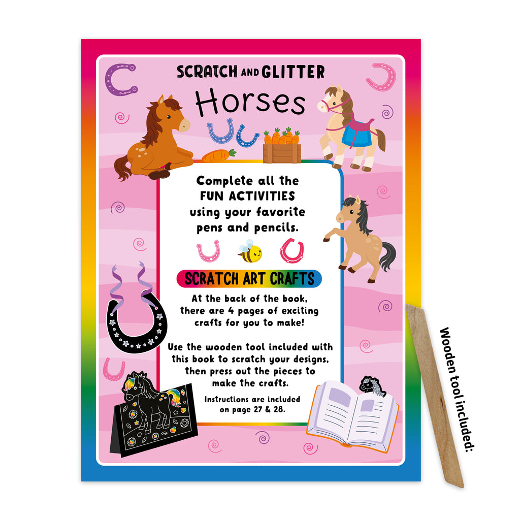Scratch & Glitter – Horses
