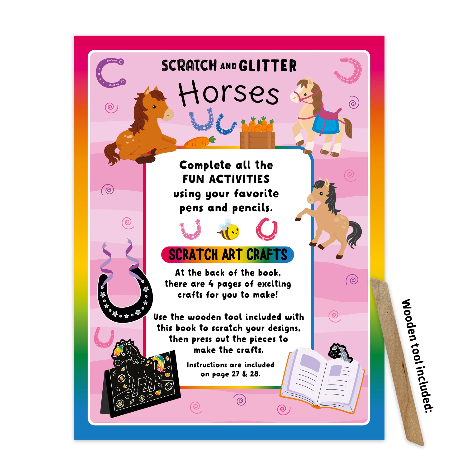 Scratch & Glitter – Horses