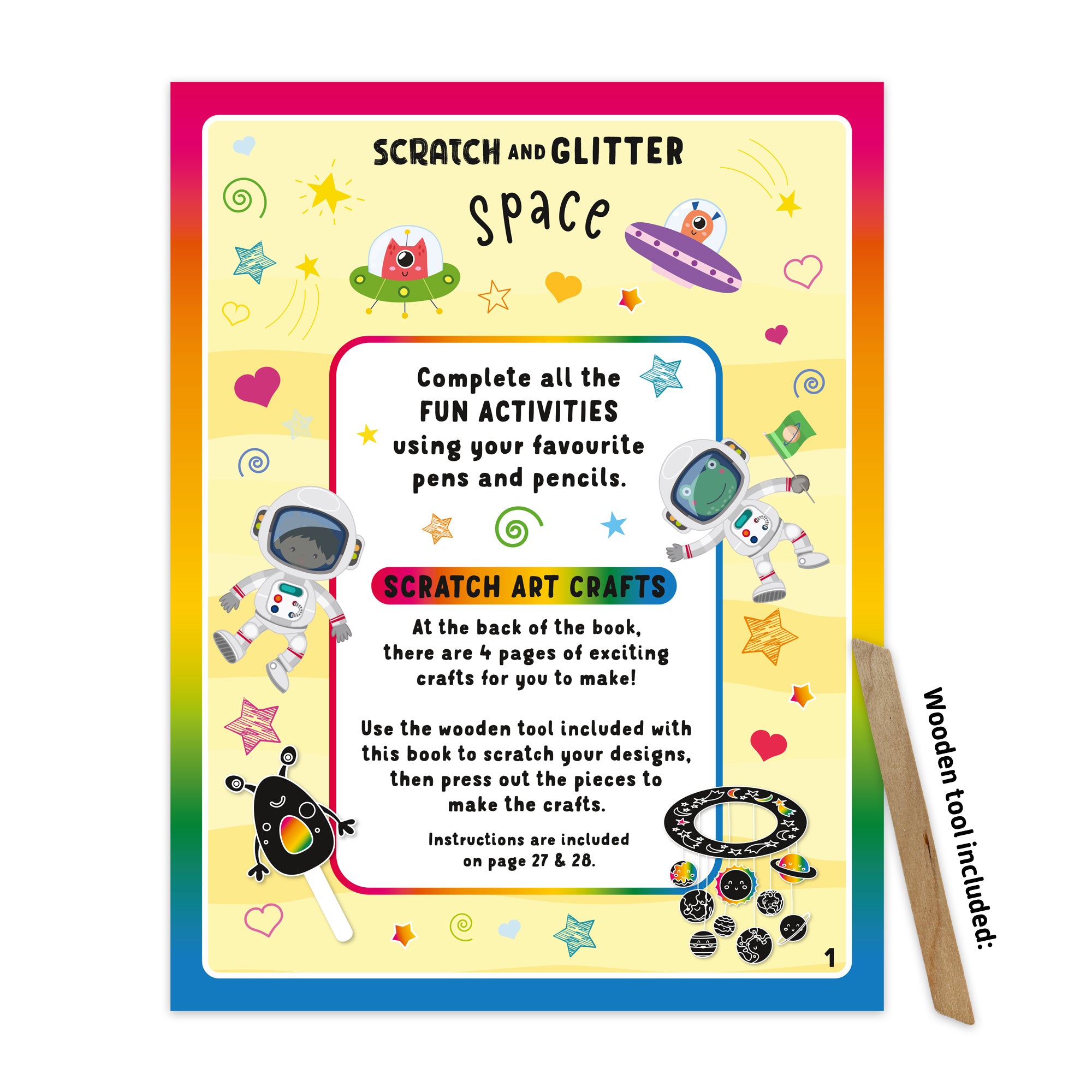 Scratch & Glitter – Space