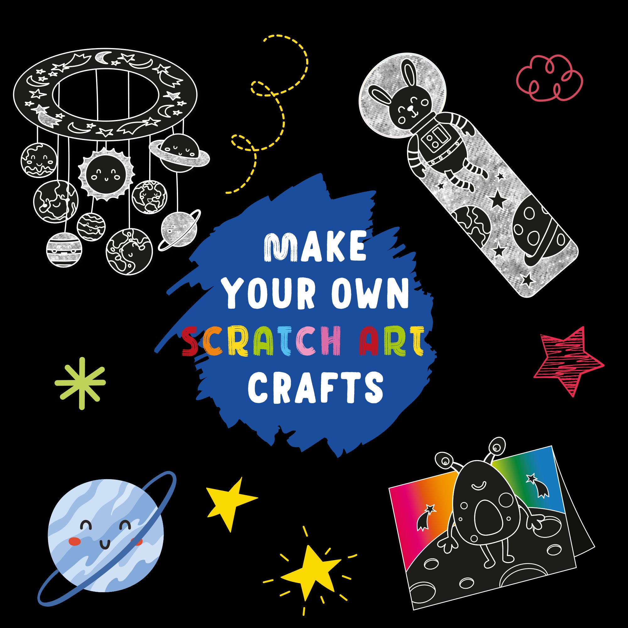 Scratch & Glitter – Space