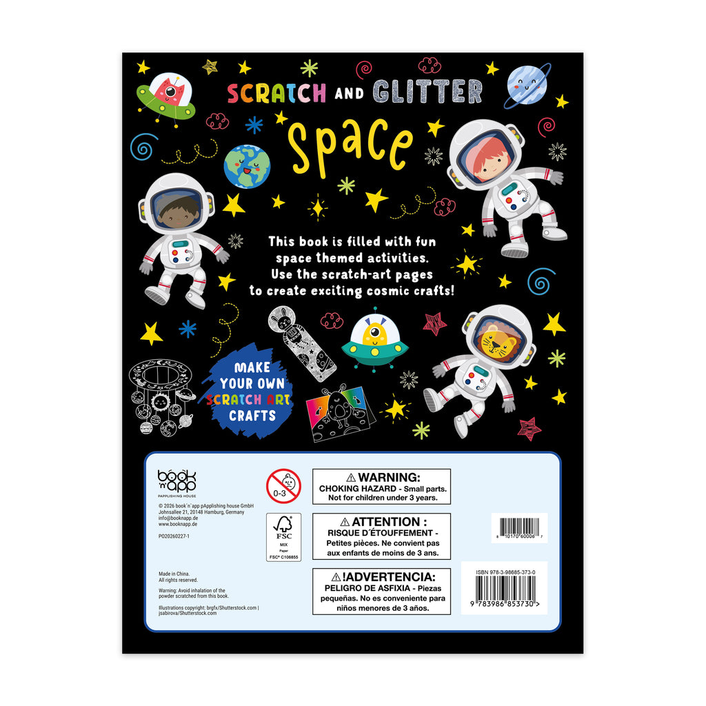 Scratch & Glitter – Space