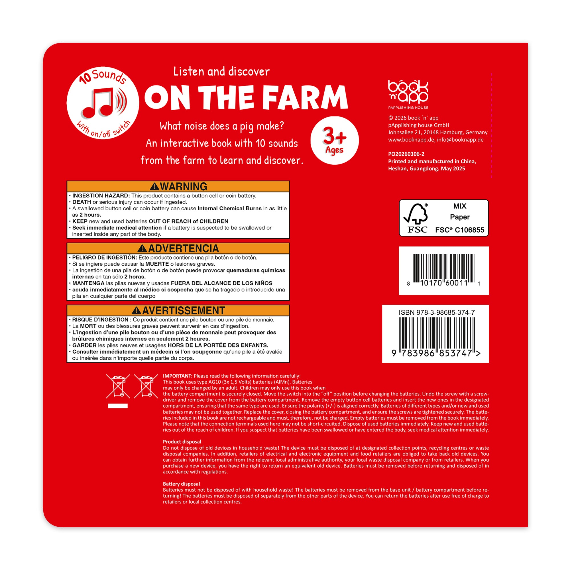 Softtouch Sound Book – On The Farm