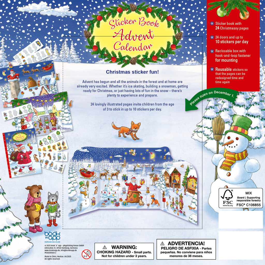Sticker Book Advent Calendar – Santa