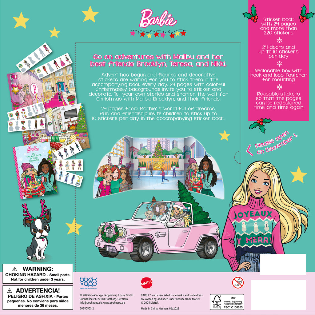 Sticker Book Advent Calendar – Barbie