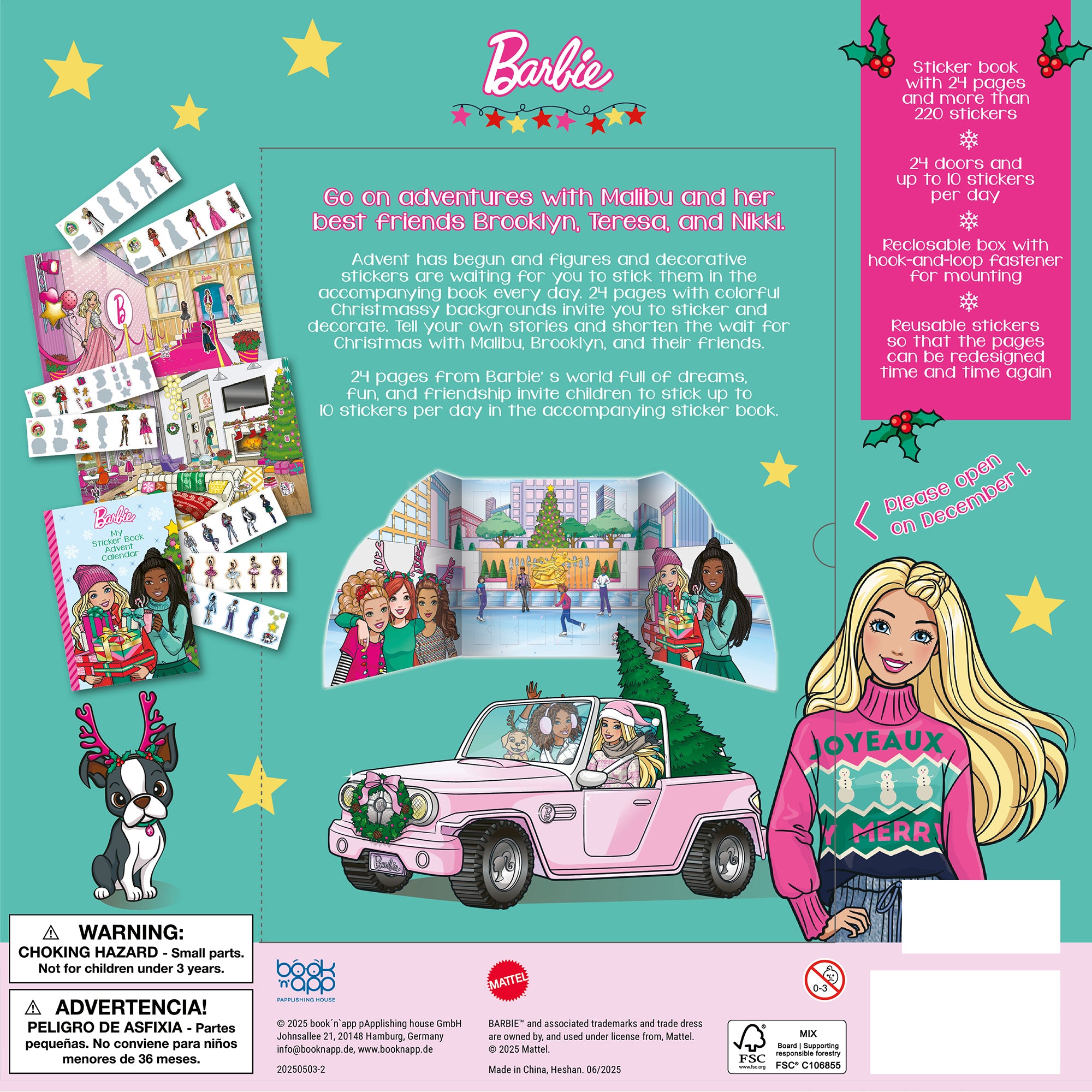 Sticker Book Advent Calendar – Barbie