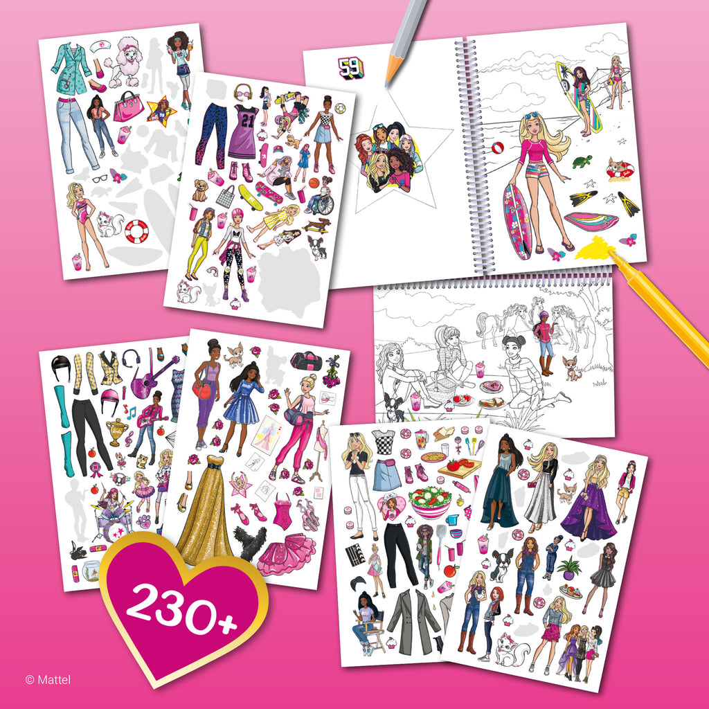 3D Color & Sticker Fun – Barbie