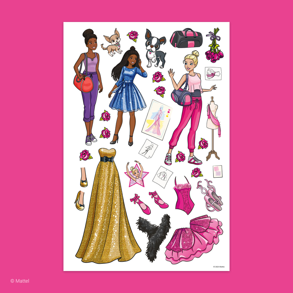 3D Color & Sticker Fun – Barbie