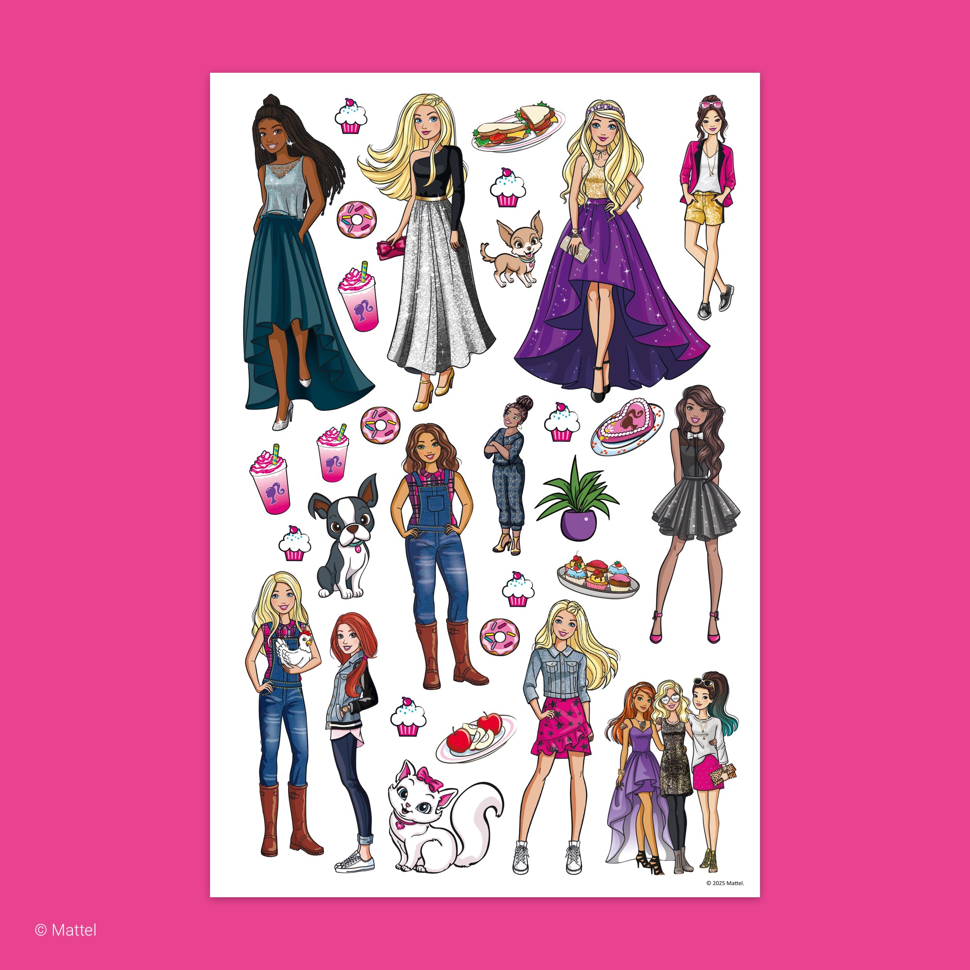 3D Color & Sticker Fun – Barbie