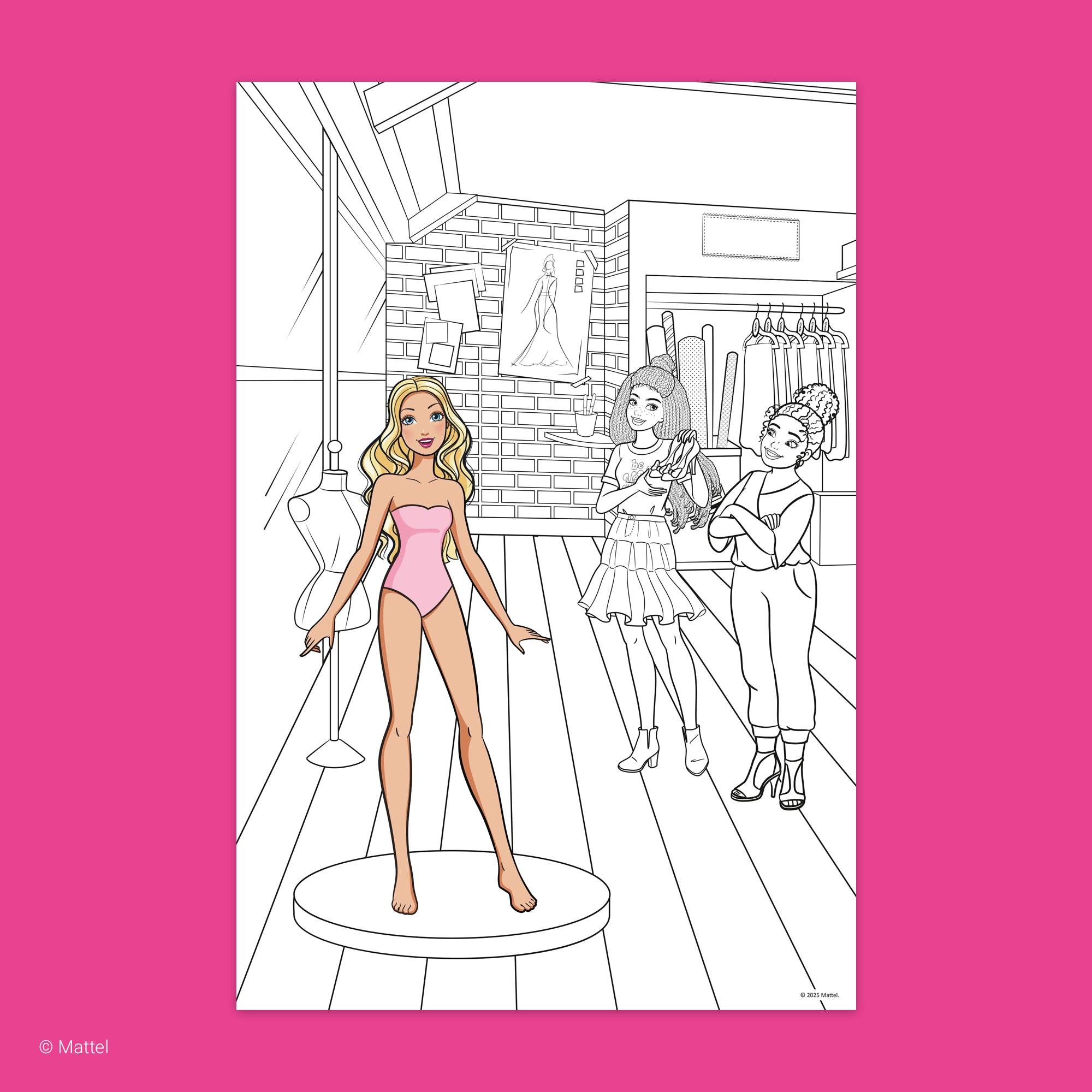 3D Color & Sticker Fun – Barbie