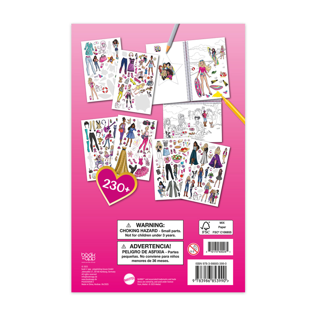 3D Color & Sticker Fun – Barbie