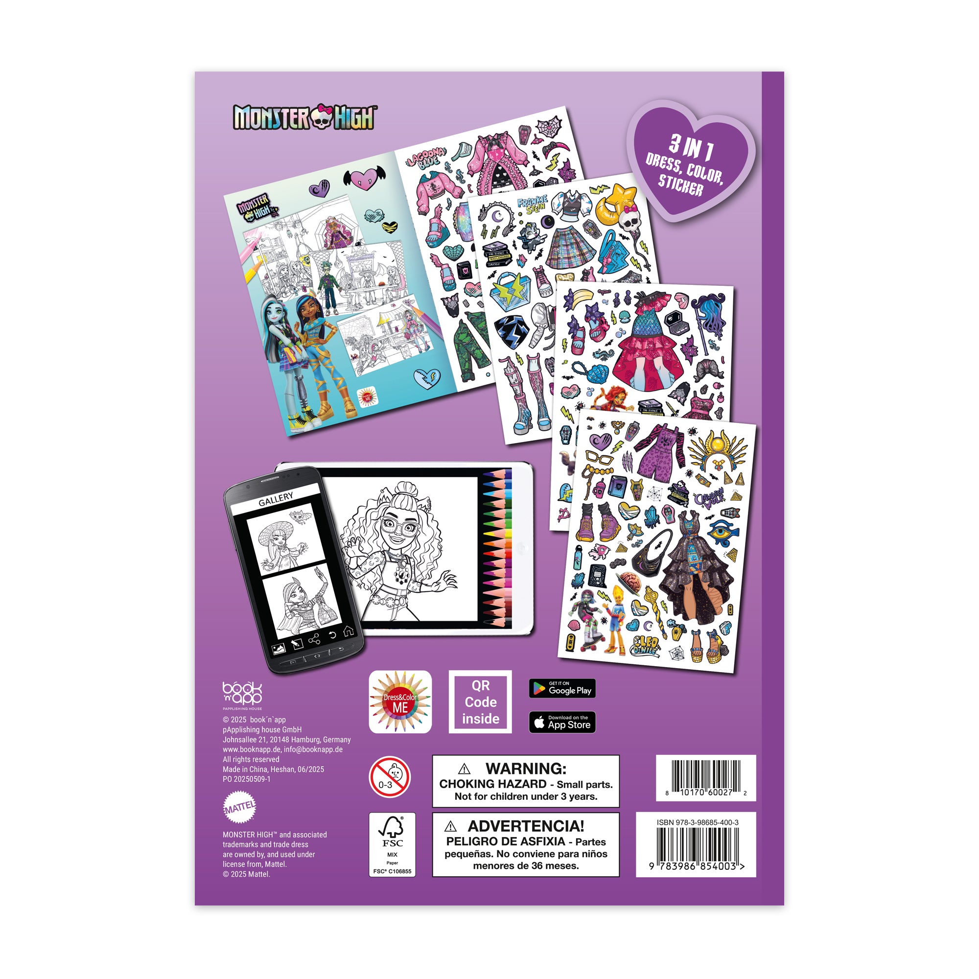 Dress & Color ME – Monster High
