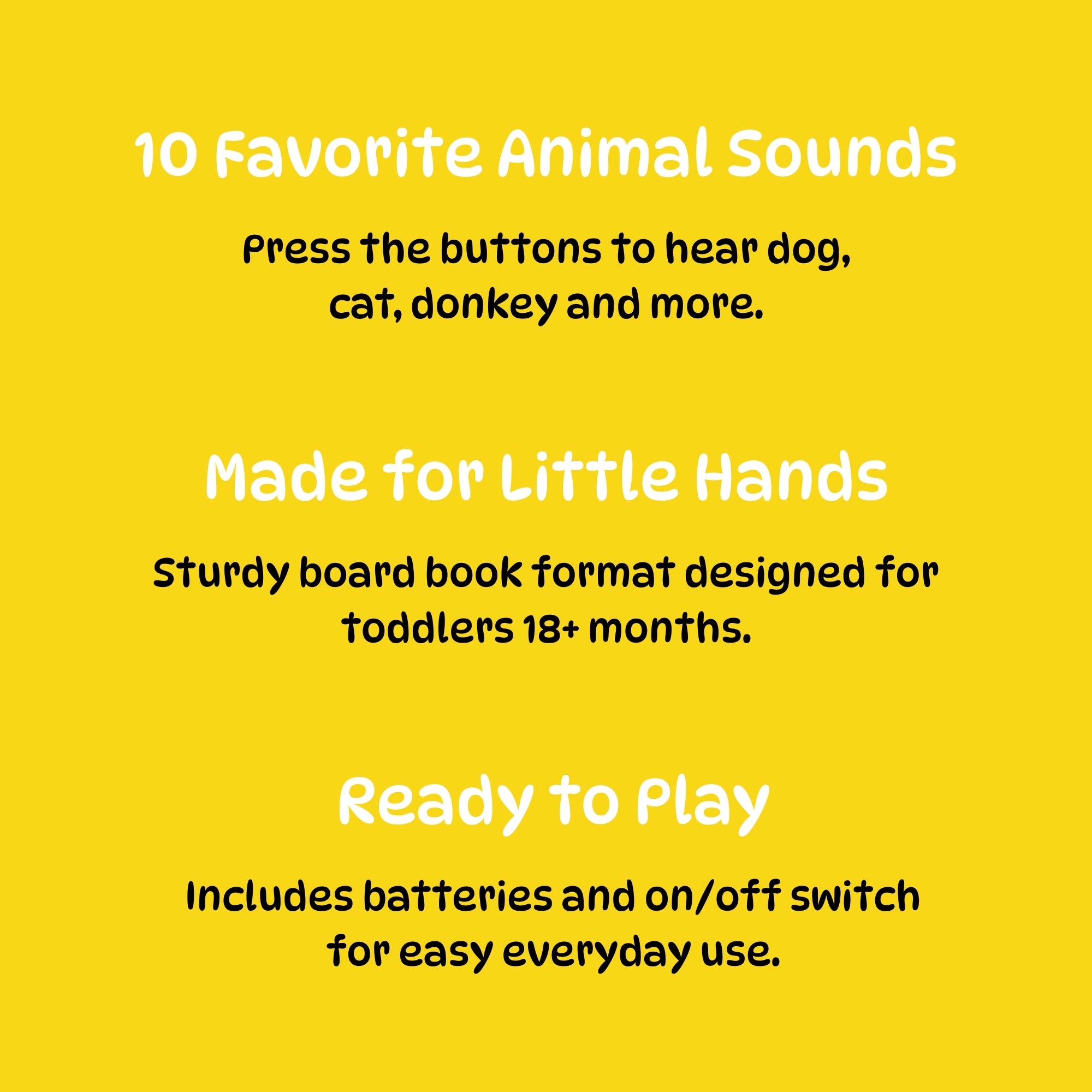 Softtouch Sound Book – Favorite Animals