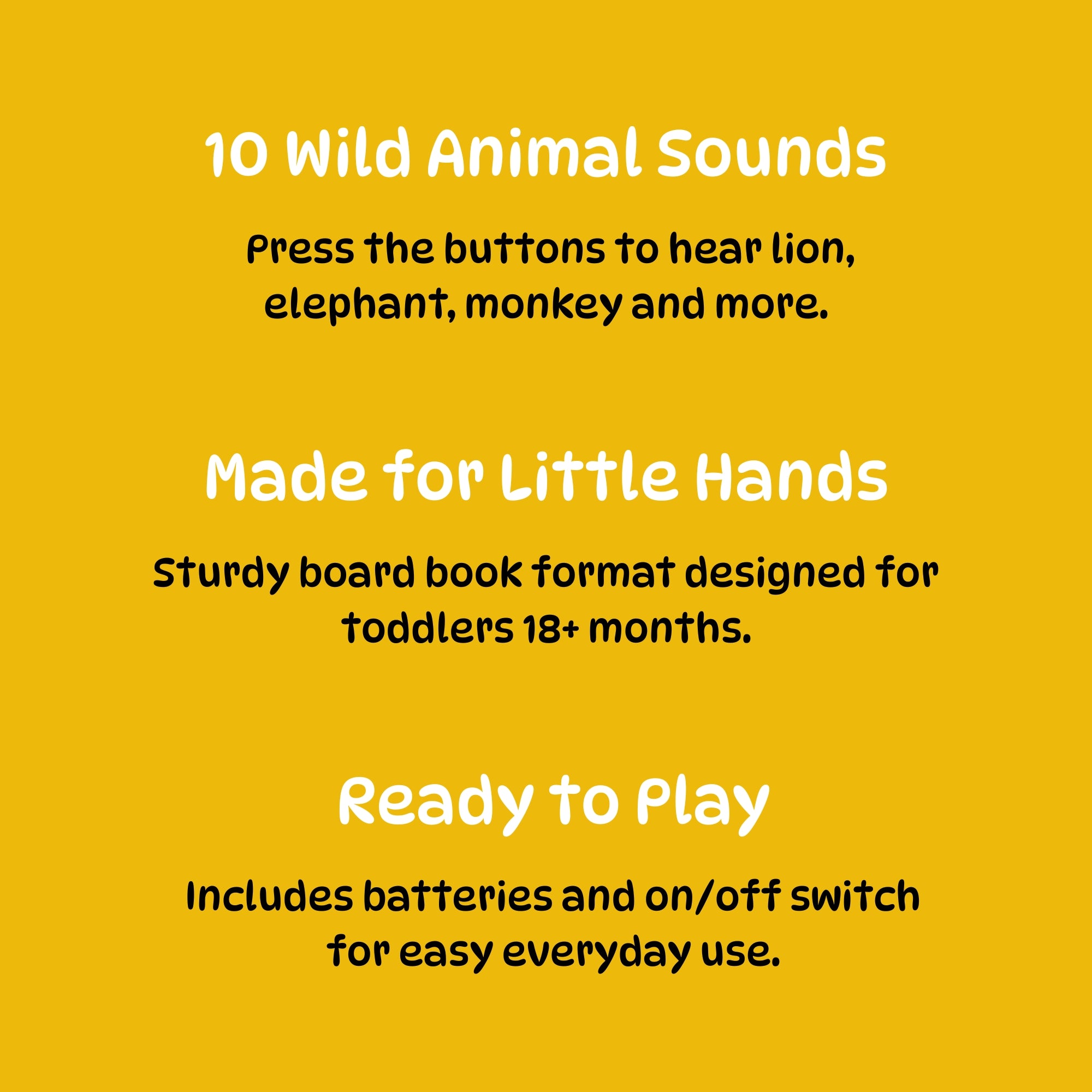 Softtouch Sound Book – Wild Animals