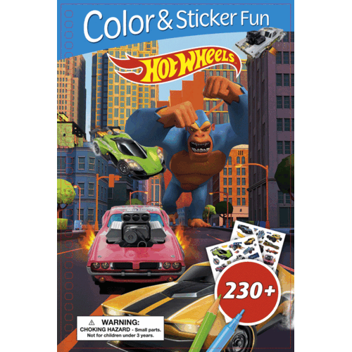 3D Color & Sticker Fun – Hot Wheels