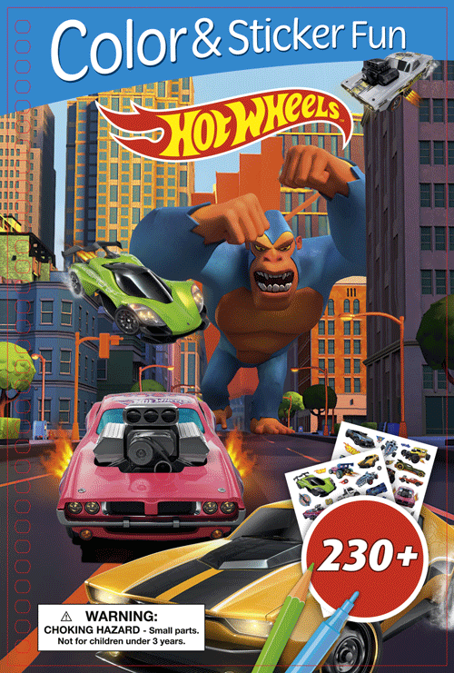 3D Color & Sticker Fun – Hot Wheels